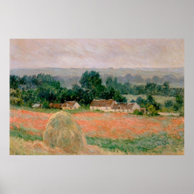 Haystack at Giverny - Claude Monet - 1886 Poster (Front)