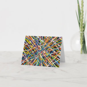 Haystack in Black Blank Notecard