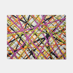Haystack in Purple Door Mat