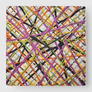 Haystack in Purple Wall Clock