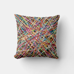 Haystack in Red 16 x 16 Poly Throw Pillow