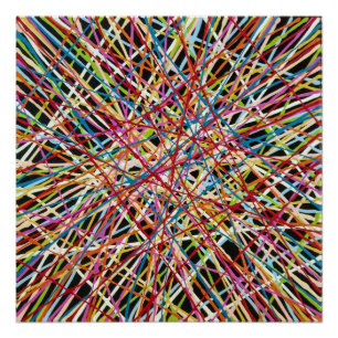 Haystack in Red Perfect Poster