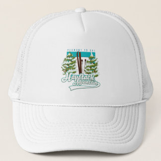 Haystack Mountain Vermont USA Ski logo Trucker Hat