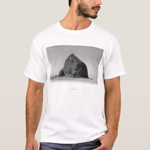 Haystack Rock at Cannon Beach, Oregon Photograph T-Shirt