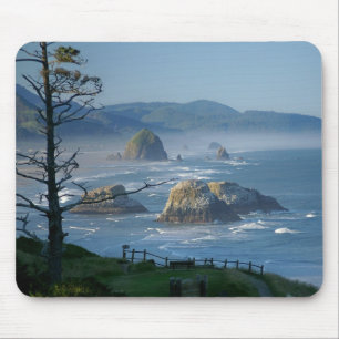 Haystack Rock, Cannon Beach, Oregon Mouse Mat