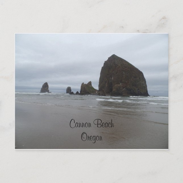 Haystack Rock Cannon Beach Oregon Postcard (Front)