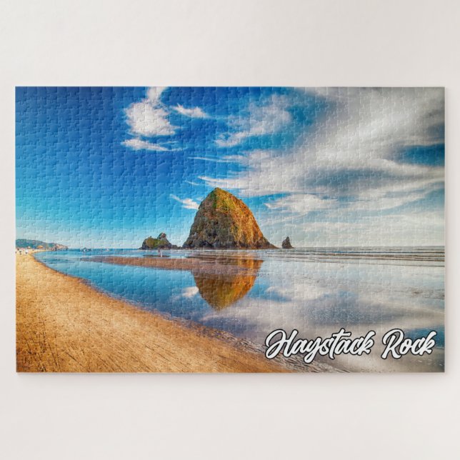 Haystack Rock, Cannon Beach, Oregon, USA Jigsaw Puzzle (Horizontal)