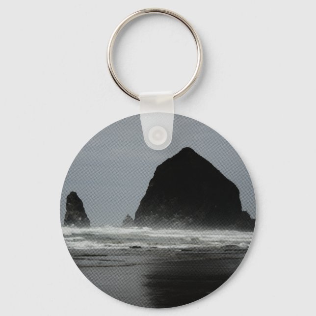 Haystack Rock Key Ring (Front)