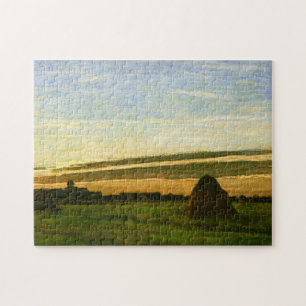 Haystacks at Chailly Monet Fine Art Jigsaw Puzzle