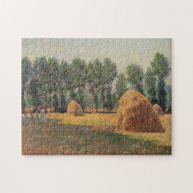 Haystacks at Giverny Monet Fine Art Jigsaw Puzzle (Horizontal)