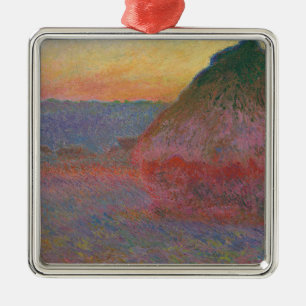 Haystacks (by Claude Monet) Ceramic Ornament