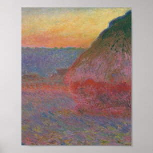 Haystacks (by Claude Monet) Poster