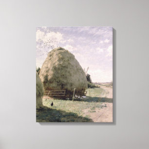 Haystacks Canvas Print