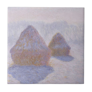 Haystacks Effect of Snow and Sun Tile