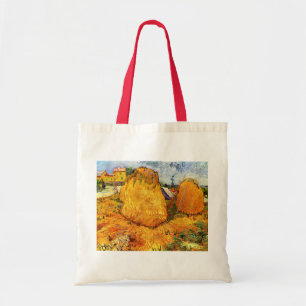 Haystacks in Provence by Vincent van Gogh Tote Bag