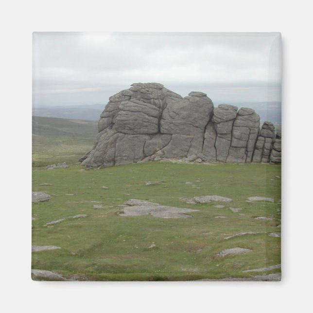 Haytor. Rocks in Devon England. Magnet (Front)