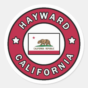 Hayward California Classic Round Sticker