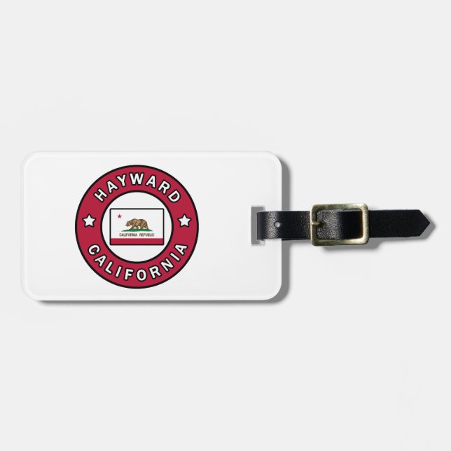 Hayward California Luggage Tag (Front Horizontal)