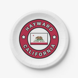 Hayward California Paper Plate