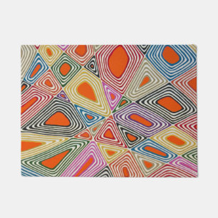 Haywire in Orange Door Mat