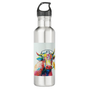HAZ27 Cow.tif 710 Ml Water Bottle