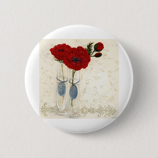 HAZ37 Inspired Red.tif 6 Cm Round Badge (Front)