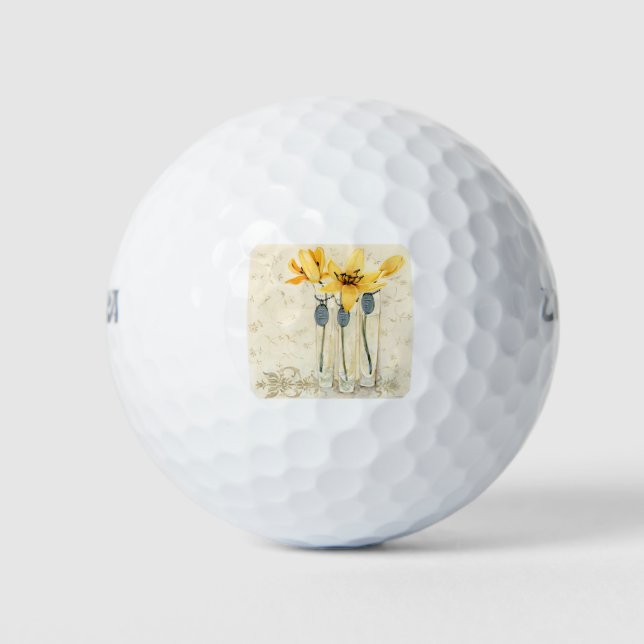HAZ38 Inspired Yellow.tif Golf Balls (Front)