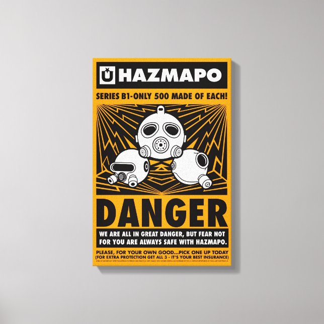 Haz Classic Poster (B1_All 3) on canvas Print (Front)