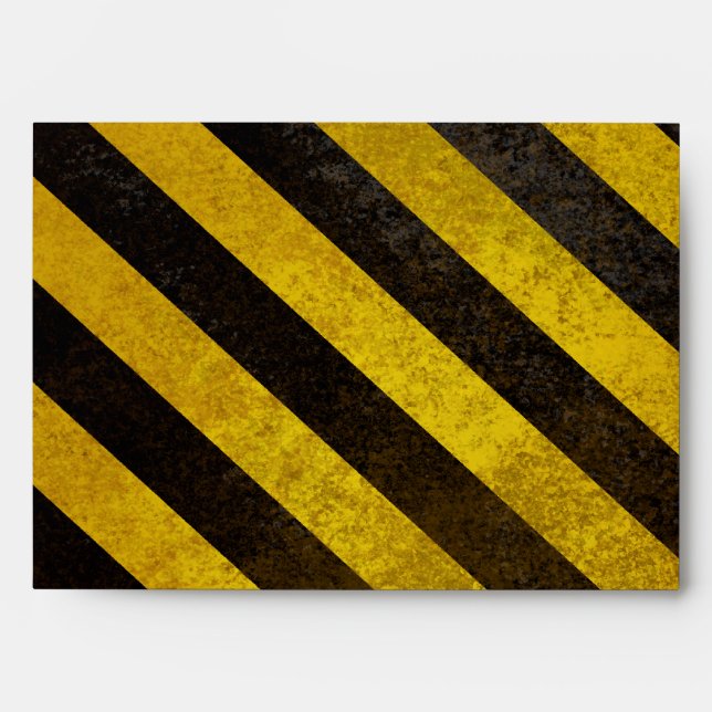 Hazard Stripes A7 Greeting Card Envelope (Front)