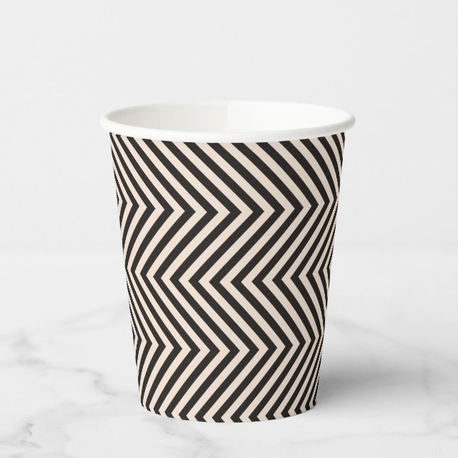 Hazard Stripes Paper Cups (Left)