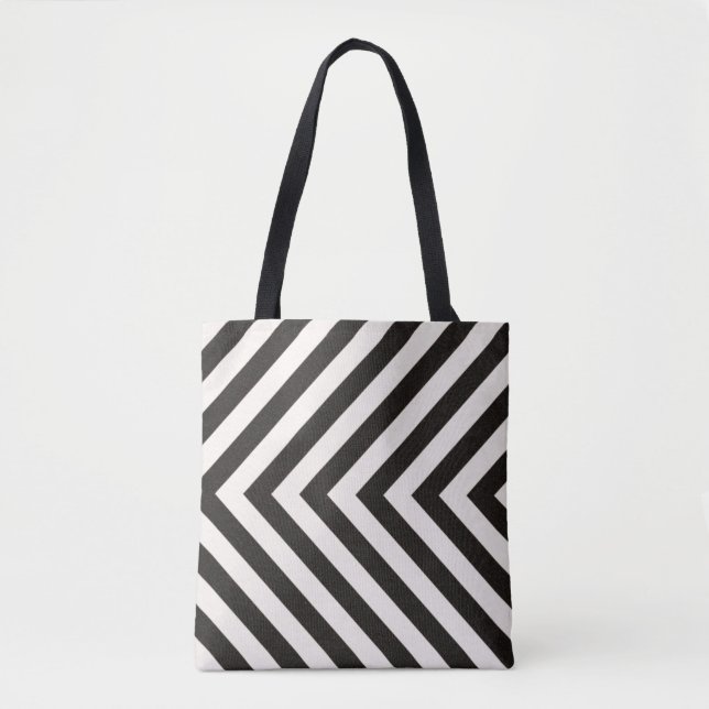 Hazard Stripes Tote Bag (Front)