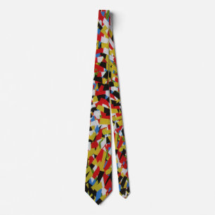 Hazard Warning Danger Everywhere modern abstract Tie