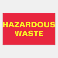 Hazardous Waste Sign
