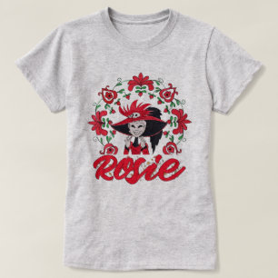 Hazbin Hotel Rosie With Red Flowers Frame T-Shirt