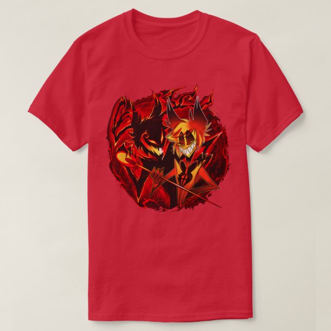 Hazbin Hotel vivziepop a lastor and his Shadow T-Shirt (Design Front)