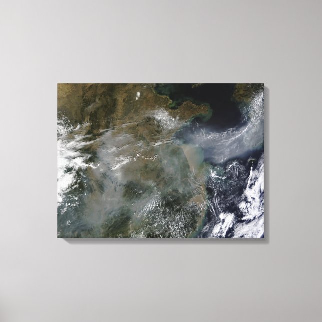 Haze across the North China Plain Canvas Print (Front)