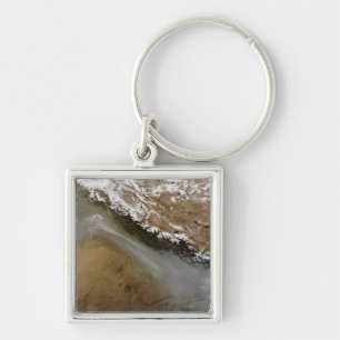 Haze along the Himalaya Mountains Key Ring