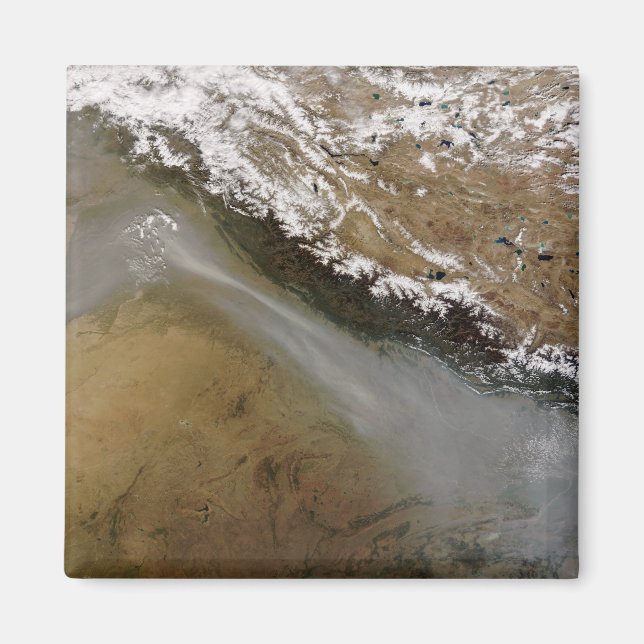 Haze along the Himalaya Mountains Magnet (Front)