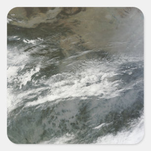 Haze over China Square Sticker