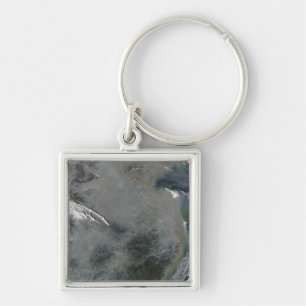 Haze over eastern China Key Ring