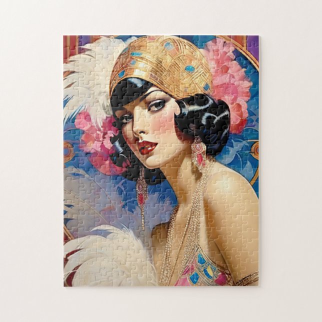 Hazel A Beautiful Art Deco Woman Jigsaw Puzzle (Vertical)