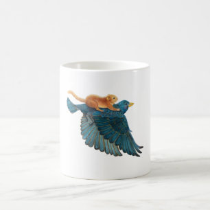 Hazel dormouse & Starling flying   Coffee Mug