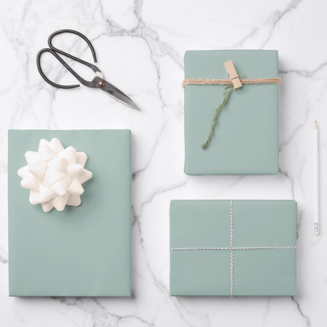 Hazel Solid Colour Wrapping Paper Sheet (Front)