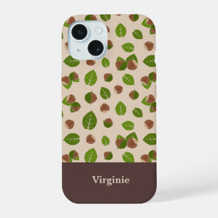 Hazelnuts Pattern iPhone 15 Case