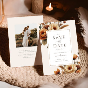 Hazelwood Fall Floral Wedding Save the Date