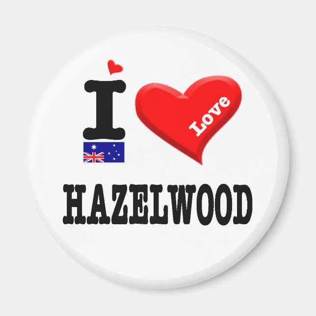 HAZELWOOD - I Love Magnet (Front)