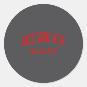 Hazelwood West High School Hs Hazelwood Mo Vintage Classic Round Sticker