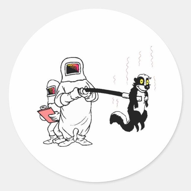 Hazmat Team Classic Round Sticker (Front)