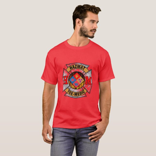 Hazmat Tox-Medic Maltese Cross T-Shirt (Front Full)