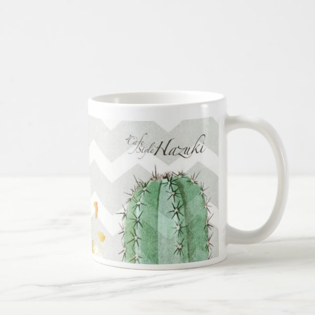 Hazuki Cactus Mug with logo (Right)